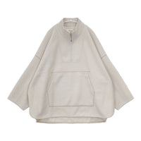 CAFUNE zip up poncho pullover ハーフジップ ジャケット ブルゾン ライトベージュ レディース カフネ【中古】5-0924T∞