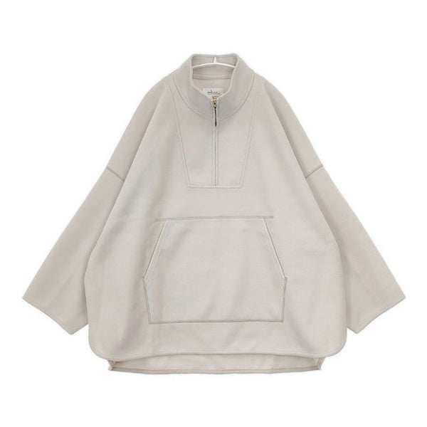 CAFUNE zip up poncho pullover ハーフジップ ジャケット ブルゾン ライトベージュ レディース カフネ【中古】5-0924T∞