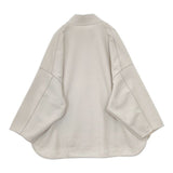 CAFUNE zip up poncho pullover ハーフジップ ジャケット ブルゾン ライトベージュ レディース カフネ【中古】5-0924T∞