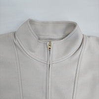 CAFUNE zip up poncho pullover ハーフジップ ジャケット ブルゾン ライトベージュ レディース カフネ【中古】5-0924T∞