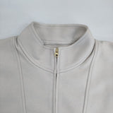 CAFUNE zip up poncho pullover ハーフジップ ジャケット ブルゾン ライトベージュ レディース カフネ【中古】5-0924T∞