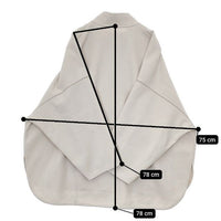 CAFUNE zip up poncho pullover ハーフジップ ジャケット ブルゾン ライトベージュ レディース カフネ【中古】5-0924T∞
