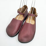 AURORA SHOES 新品 Mary Jane Chinese メリージェーン チャイニーズ 定価33000円 サイズ7C レザーシューズ バーガンディ シューズ・靴 ボルドー レディース オーロラシューズ【中古】5-0301G◎
