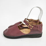 AURORA SHOES 新品 Mary Jane Chinese メリージェーン チャイニーズ 定価33000円 サイズ7C レザーシューズ バーガンディ シューズ・靴 ボルドー レディース オーロラシューズ【中古】5-0301G◎