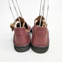 AURORA SHOES 新品 West Indian T-Strap ウエストインディアン 定価33000円 サイズ7C バーガンディ シューズ・靴 ボルドー レディース オーロラシューズ【中古】5-0301G◎#