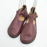 AURORA SHOES 新品 West Indian T-Strap ウエストインディアン 定価33000円 サイズ6C バーガンディ シューズ・靴 ボルドー レディース オーロラシューズ【中古】5-0301G◎