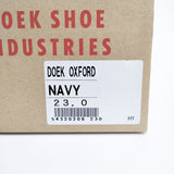 DOEK SHOE INDUSTRIES 新品 DOEK OXFORD スニーカー 23cm 定価14300円 スニーカー ネイビー レディース ドゥックシューインダストリーズ【中古】5-0306G◎