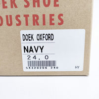 DOEK SHOE INDUSTRIES 新品 DOEK OXFORD スニーカー 24cm 定価14300円 スニーカー ネイビー レディース ドゥックシューインダストリーズ【中古】5-0306G◎