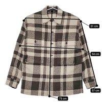 KAPTAIN SUNSHINE 新品 Mill Shirt Jacket シャツジャケット 定価77000円 36 23AW ベージュ グレー キャプテン サンシャイン【中古】5-0213T♪