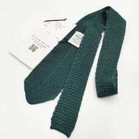 D.C.WHITE 新品 アローニットタイ シルク Arrow knit Tie 定価14300円 ネクタイ グリーン メンズ ディーシーホワイト【中古】5-0510G∞
