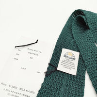 D.C.WHITE 新品 アローニットタイ シルク Arrow knit Tie 定価14300円 ネクタイ グリーン メンズ ディーシーホワイト【中古】5-0510G∞