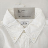 CIOTA 新品 SHLM-110-OX スビンコットンオックスフォードBDシャツ 定価29700円 サイズ2 長袖シャツ ホワイト レディース シオタ【中古】5-0208M♪