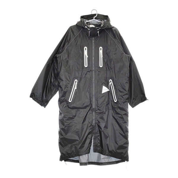 and wander 未使用 fly rain long coat フライレインロングコート S/M 定価77000円 コート 24SS ブラック メンズ アンドワンダー【中古】5-0213M♪