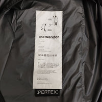 and wander 未使用 fly rain long coat フライレインロングコート S/M 定価77000円 コート 24SS ブラック メンズ アンドワンダー【中古】5-0213M♪