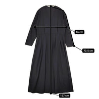 JURGEN LEHL J0141UA011 ウールシルク カシュクール 日本製 ワンピース ブラック レディース ヨーガンレール【中古】5-0812T△