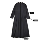 JURGEN LEHL J0141UA011 ウールシルク カシュクール 日本製 ワンピース ブラック レディース ヨーガンレール【中古】5-0812T△