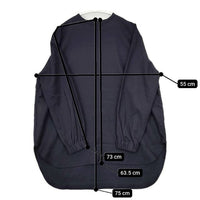 style+confort ウール バックボタン ブラウス シャツ ネイビー レディース スティールエコンフォール【中古】5-0924T∞