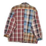 BIG JOHN CRAZY FLANNEL SHIRT JACKET ネル チェック 切替 定価30800円 ジャケット 24AW クレイジーパターン メンズ ビッグジョン【中古】5-0213T♪