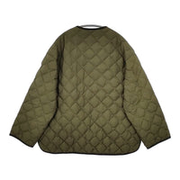 GYMPHLEX QUILT DOWN COLLARLESS JACKET 定価36300円 GY-A0054 NYM キルティングジャケット カーキ レディース ジムフレックス【中古】5-0812T△