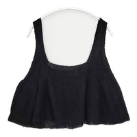 Pual ce cin ニットフレアビスチェ 242050150 モヘヤ混 ニット ブラック レディース ピュアルセシン【中古】5-0924T∞