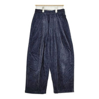 nicholson and nicholson HAKAMA-BB コットン コーデュロイ イージー パンツ ネイビー レディース ニコルソンアンドニコルソン【中古】5-0924T∞