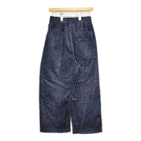 nicholson and nicholson HAKAMA-BB コットン コーデュロイ イージー パンツ ネイビー レディース ニコルソンアンドニコルソン【中古】5-0924T∞