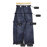 nicholson and nicholson HAKAMA-BB コットン コーデュロイ イージー パンツ ネイビー レディース ニコルソンアンドニコルソン【中古】5-0924T∞