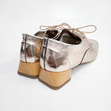 repetto MARK OXFORD SHOES パテント エナメル ヒール付き サイズ40 シューズ・靴 ピンクゴールド レディース レペット【中古】5-0306G◎