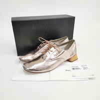repetto MARK OXFORD SHOES パテント エナメル ヒール付き サイズ40 シューズ・靴 ピンクゴールド レディース レペット【中古】5-0306G◎