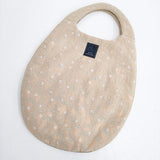mina perhonen crystal eggbag エッグバッグ e582 刺繍 トートバッグ ベージュ レディース ミナペルホネン【中古】5-0929G∞