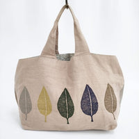 mina perhonen happa パニーニバッグ 刺繍 va9146 トートバッグ ベージュ レディース ミナペルホネン【中古】5-0929G∞