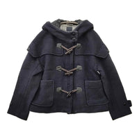 mina perhonen nordic moss ショート丈 ta6471 ダッフルコート ネイビー レディース ミナペルホネン【中古】5-0812T△