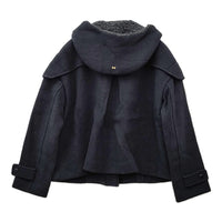 mina perhonen nordic moss ショート丈 ta6471 ダッフルコート ネイビー レディース ミナペルホネン【中古】5-0812T△
