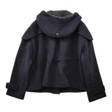 mina perhonen nordic moss ショート丈 ta6471 ダッフルコート ネイビー レディース ミナペルホネン【中古】5-0812T△