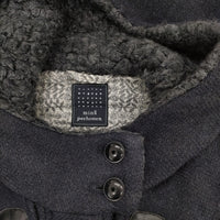mina perhonen nordic moss ショート丈 ta6471 ダッフルコート ネイビー レディース ミナペルホネン【中古】5-0812T△