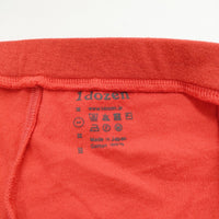 1dozen オーガニックコットンシフォン 定価10450円 サイズ1 レギンス 朱色 レディース イチダース【中古】5-0414G◎
