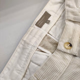 MARGARET HOWELL 578-7242005 コーデュロイ コットン サイズ2 シンチベルト パンツ アイボリー レディース マーガレットハウエル【中古】5-0812T△
