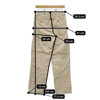 MARGARET HOWELL 578-7242005 コーデュロイ コットン サイズ2 シンチベルト パンツ アイボリー レディース マーガレットハウエル【中古】5-0812T△