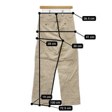 MARGARET HOWELL 578-7242005 コーデュロイ コットン サイズ2 シンチベルト パンツ アイボリー レディース マーガレットハウエル【中古】5-0812T△