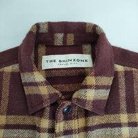 Shinzone CPO CHECK JACKET 19AMSJK53 CPOチェック ジャケット ワインレッド ベージュ レディース シンゾーン【中古】5-0901T∞