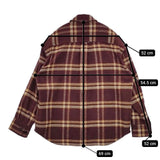 Shinzone CPO CHECK JACKET 19AMSJK53 CPOチェック ジャケット ワインレッド ベージュ レディース シンゾーン【中古】5-0901T∞