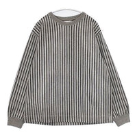 nanamica SUHF847 カットソー ストライプ スウェット グレー ホワイト ブラック レディース ナナミカ【中古】5-0901T∞