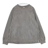 nanamica SUHF847 カットソー ストライプ スウェット グレー ホワイト ブラック レディース ナナミカ【中古】5-0901T∞