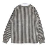 nanamica SUHF847 カットソー ストライプ スウェット グレー ホワイト ブラック レディース ナナミカ【中古】5-0901T∞