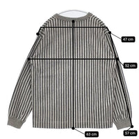 nanamica SUHF847 カットソー ストライプ スウェット グレー ホワイト ブラック レディース ナナミカ【中古】5-0901T∞