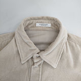 MACPHEE ストレッチコーデュロイ オーバーサイズドシャツ 長袖シャツ ベージュ レディース マカフィー【中古】5-0901T∞