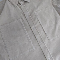 MACPHEE ストレッチコーデュロイ オーバーサイズドシャツ 長袖シャツ ベージュ レディース マカフィー【中古】5-0901T∞