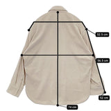 MACPHEE ストレッチコーデュロイ オーバーサイズドシャツ 長袖シャツ ベージュ レディース マカフィー【中古】5-0901T∞