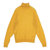 JOHN SMEDLEY イギリス製 メリノウール タートルネック セーター ニット イエロー レディース ジョンスメドレー【中古】5-0901T∞