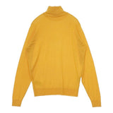 JOHN SMEDLEY イギリス製 メリノウール タートルネック セーター ニット イエロー レディース ジョンスメドレー【中古】5-0901T∞